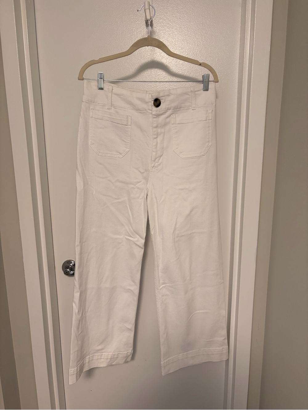 Pilcro White Wide-Leg Women’s Jeans